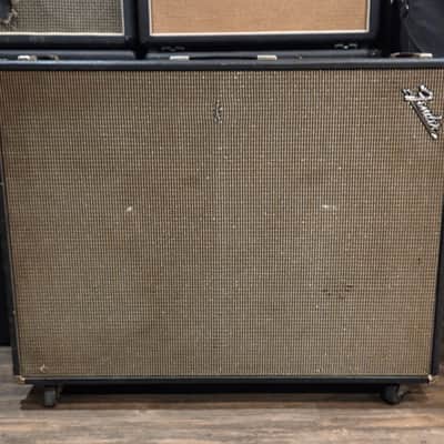 Vintage 1960s Fender Bassman/Showman 2x12" Cabinet w/ Roland Jazz Chorus Speakers image 1