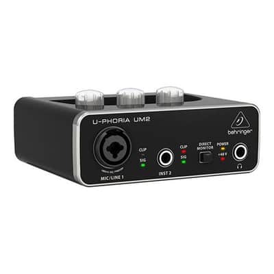 Behringer U-PHORIA UM2 2x2 USB Audio Interface image 1