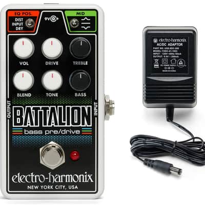 New Electro-Harmonix EHX Nano Battalion Bass Preamp DI Pedal! w/ Power supply! image 2