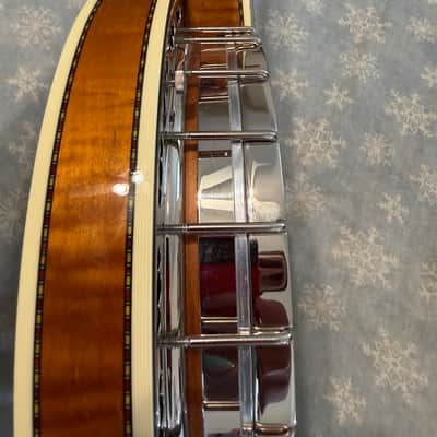 Deering Calico 5-String Resonator Banjo 2023 Honey Amber Curly Maple - Mint w/ OHSC image 10