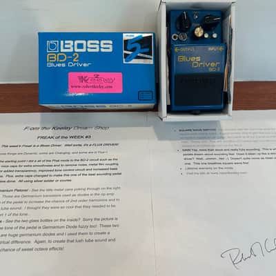 NEW PRICE!! Keeley Freak of the Week #3 “Flux Driver” – 2002 Custom BOSS BD-2 Mod – Hand Signed – EXTREMELY RARE image 12