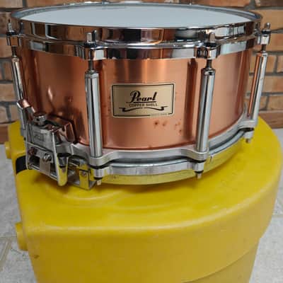 Used Pearl Free-Floating Snare Drum - 14 x 6.5 Copper w/ Case image 2