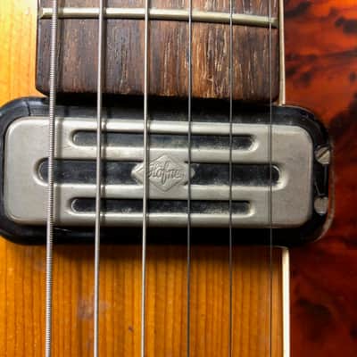 Vintage 1960 Hofner Club 40 w/ Bigsby Selmer Natural Blonde Electric Guitar image 4