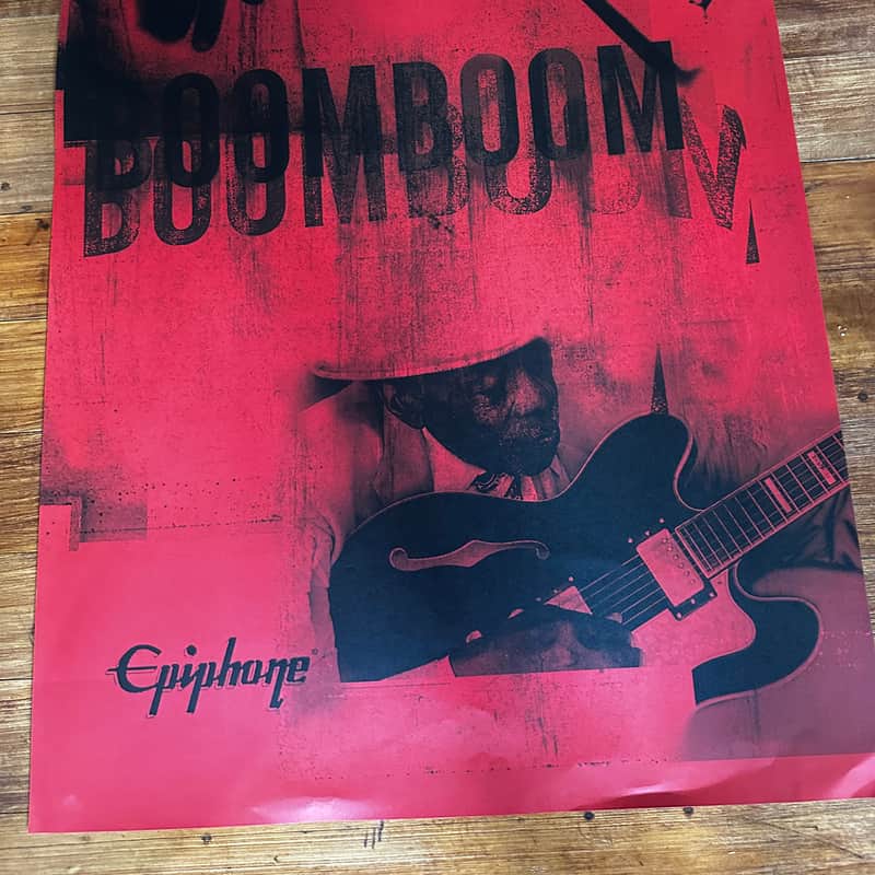 2002 Epiphone John Lee Hooker Poster Boom Boom Boom