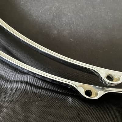 18" 10 Lug  Gretsch Die Cast Hoop Rims Hoops,  Pair for Floortom image 4