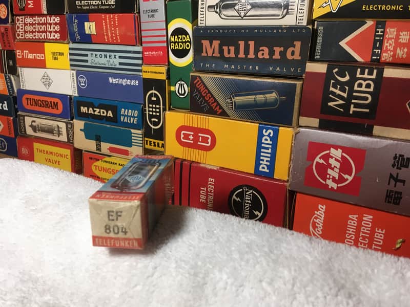 1 x Sealed Box True NOS Telefunken Germany EF804 Vintage Audio Tube ~ V72 / V76 / Siemens / AEG / Neumann / Mics image 1