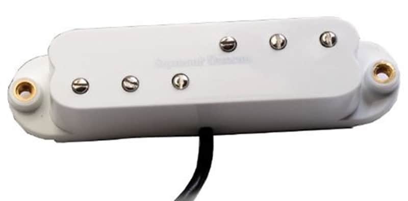 Mint Seymour Duncan SDBR-1N Duckbuckers Neck Strat Single Coil Sized Humbucker Pickup - White image 1