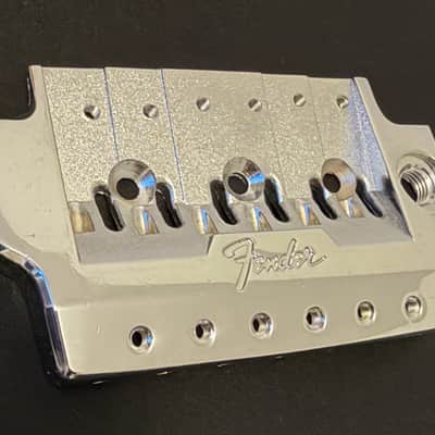 Fender Contemporary System one bridge plate 1984-1987 - Chrome image 5