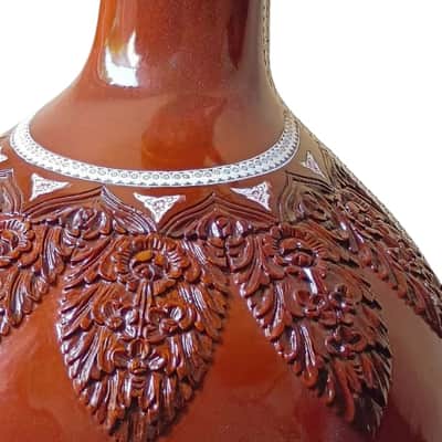 Sitar Gulab Patta Indian Brown Sitar 7 Main String 13 Vibration With Bag Musical Instruments Gift For Professional Player and Beginners image 8