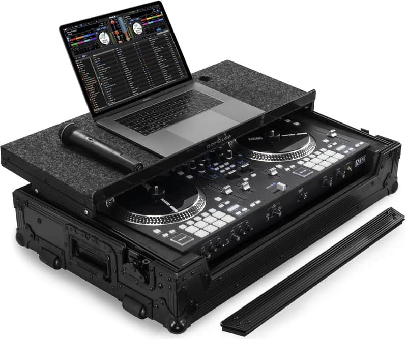Odyssey FZGSRANEONEWBL Flight Case for Rane One with Glide Platform - Black Label image 1