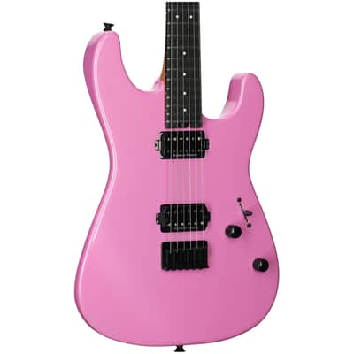 Charvel Pro-Mod Plus SD1 HH HT Electric Guitar, with Ebony Fingerboard, Platinum Pink image 1