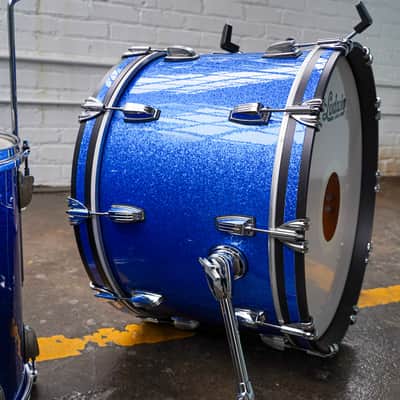 Ludwig Legacy Mahogany 22x14, 13x9, 16x16 - Blue Sparkle image 10