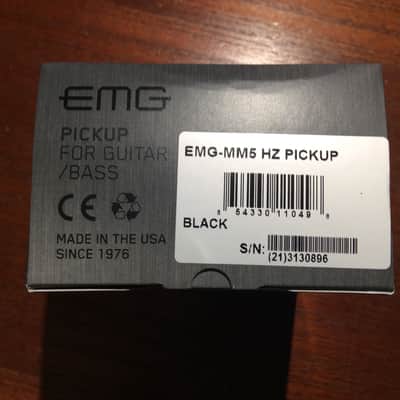 EMG MM5HZ 5 STRING BASS BLACK PASSIVE NEW OPEN BOX MUSIC MAN MM5 HZ image 4