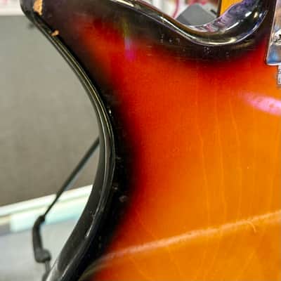 Teisco Shark Fin Bass Made In Japan, Burst Vintage '60s- Pre Owned image 14