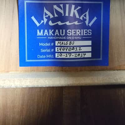 Lanikai Malibu Tenor Solid Koa - 2014 image 10