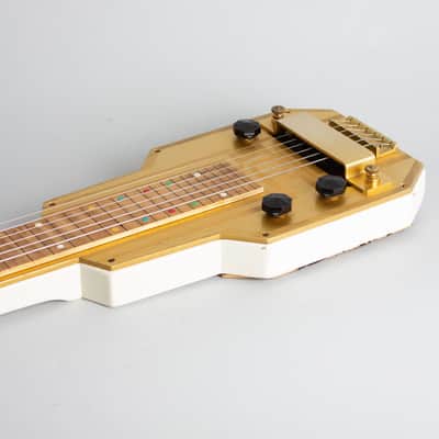 Epiphone Electar Model M Lap Steel Electric Guitar (1938), ser. #2093, original brown tolex hard shell case. image 7