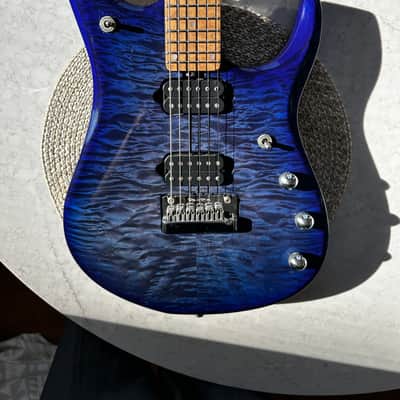 Ernie Ball Music Man JP15 - INSANE Blueberry Quilt image 17