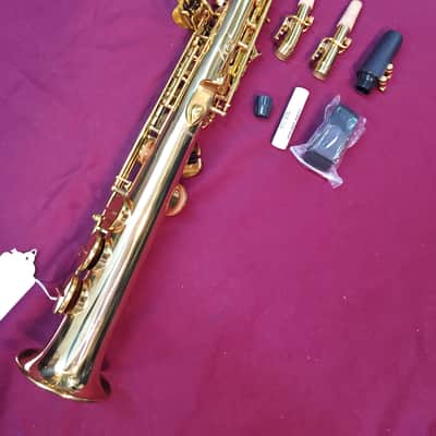 Musikwerks Bb Soprano Saxophone with High F# and High G-Lacquer-Two Necks/Extras! image 5