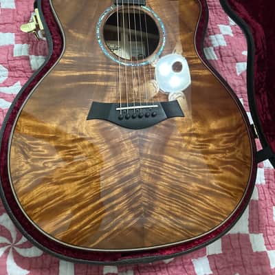NEW! Taylor Custom 724ce Acoustic-Electric Guitar - Natural Gloss - AAAAA Hand Picked Koa - WOW! Authorized Dealer - G06697 image 3