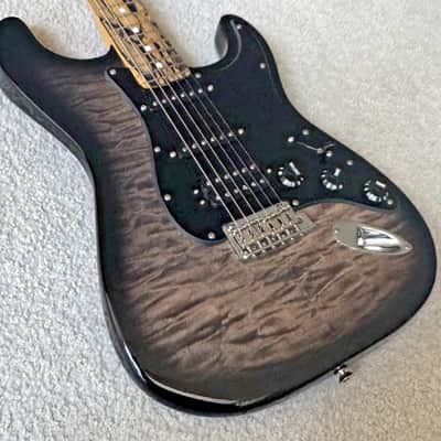 RARE 2019 Fender® QMT Pale Moon Ebony Stratocaster With Case & Candy NEAR MINT! image 7