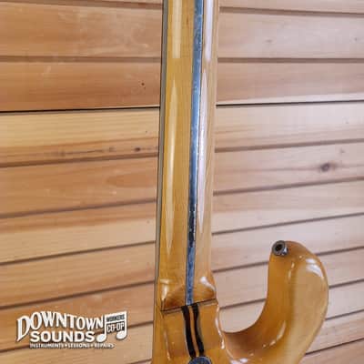 ALUMINUM NECK Early 80s Kramer DMZ-4000 Electric Bass with Kramer Hard Case - Natural, 9lbs 12oz image 11