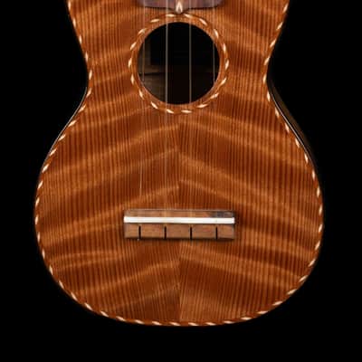 olaMestre curly redwood tasmanian Blackwood soprano ukulele image 2