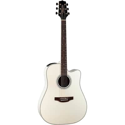 Takamine GD37CE Dreadnought Acoustic-Electric Guitar Regular Pearl White image 3