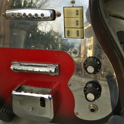 VINTAGE 60'S TEISCO/ZEN ON/VICTORIA DOUBLE PICKUP GUITAR image 6