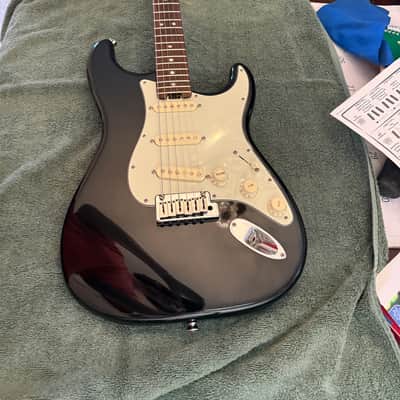 Fender American Elite Stratocaster Mystic Black/Rosewood w/ OHSC — US15 Serial image 2