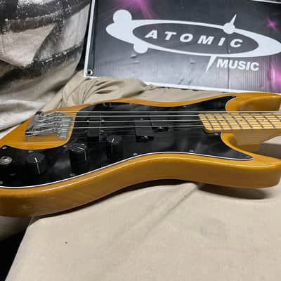 Guild USA SB-602 SB602 Pilot Bass 4-String with Case 1987 Natural image 8