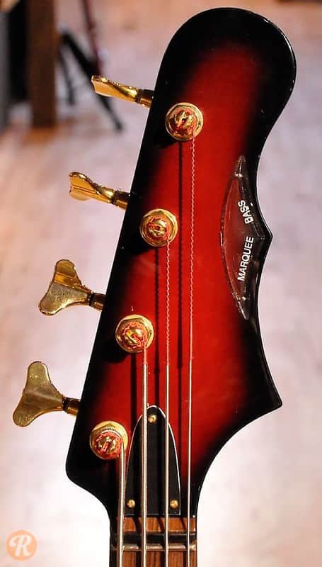 Burns Club Marquee Bass Red Sunburst image 2