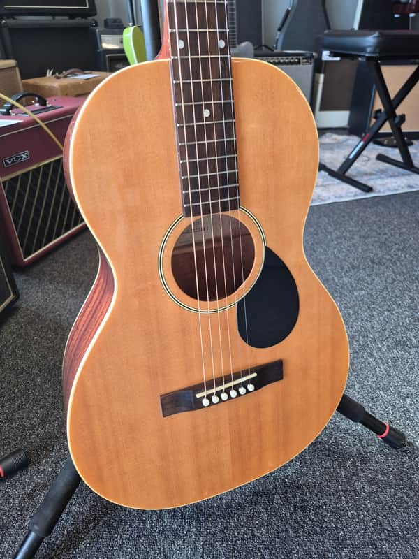 The Loar LO-216-NA Parlor Acoustic Guitar with Hard Case image 1