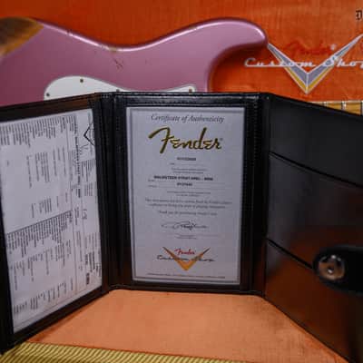 Fender Custom Shop Yngwie Malmsteen Stratocaster Heavy Relic Burgundy Mist Metallic 2026 w/OHSC image 13