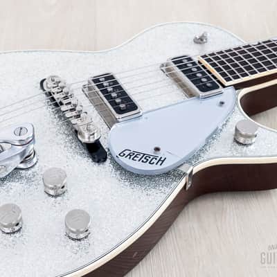 1995 Gretsch 6129T-57 Silver Jet ‘57 Vintage Reissue Silver Sparkle w/ Dynasonics, Bigsby, Melita & Case image 6