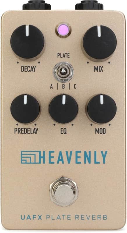 Universal Audio UAFX Heavenly Plate Reverb Guitar Effects Pedal (UAHeavenlyd1) image 1