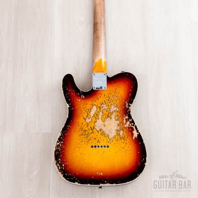 2023 Fender Custom Shop Limited Edition ‘59 Telecaster Custom Super Heavy Relic Sunburst image 3