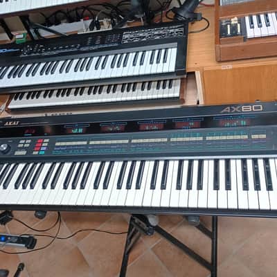 Akai AX80 Synthesizer 1980s - Black