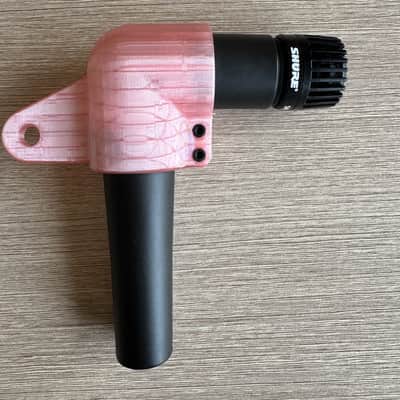Shure SM57 Transformerless Mod - Pink w/ Granelli Right Angle - Excellent Condition image 1