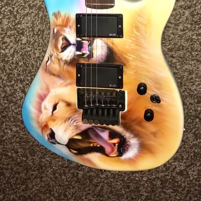 Vintage 1980's Kramer Striker 200 st custom electric guitar baretta Eddie van halen style guitar image 1