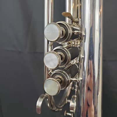 Getzen 800S-LBWT Eterna Bb Cornet | Large Bore with 1st Valve Trigger - Silver Plated image 13