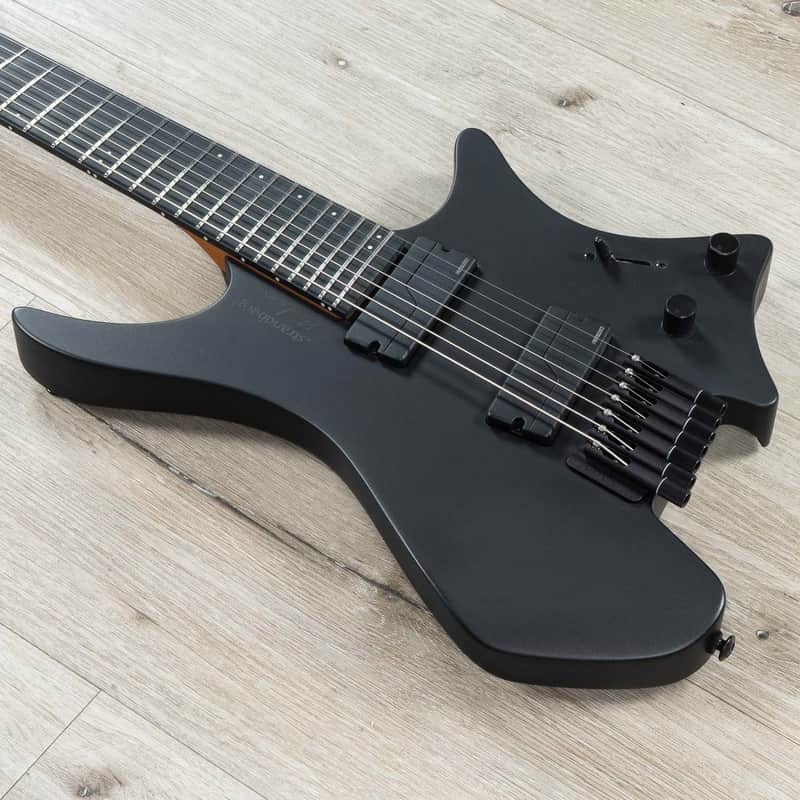 Strandberg Boden Metal NX 7 7-String Multi-Scale Headless Guitar, Black Granite image 1