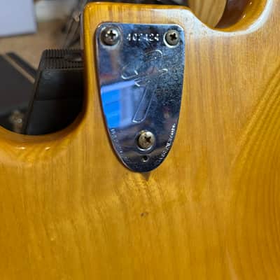 Vintage 1974 Fender Jazz Bass Loaded Body Natural Finish All Original! Trades Welcome! image 5
