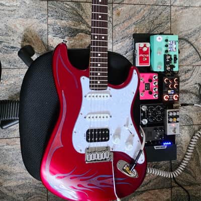 Fender American Standard Stratocaster with Matching Headstock, Rosewood Fretboard 1995 - Candy Apple Red with UPGRADES image 2