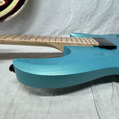 Kiesel A2 6 6-string Guitar with Gig Bag - Blue Mist Metallic image 21