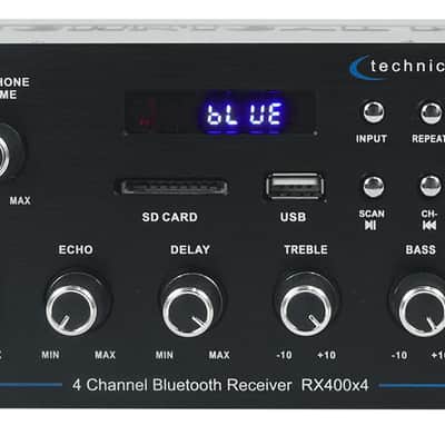 Technical Pro RX4CH Bluetooth Home Receiver Amp+(8) 5.25" White Ceiling Speakers image 24