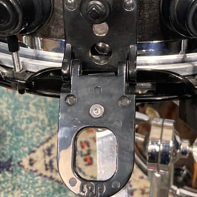 Terry Bozzio's DW 5x14" Collector's Edge Snare Drum, 1998 Autographed - Transparent Black Satin image 15