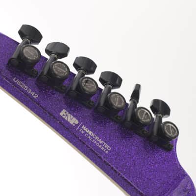 ESP USA Custom Shop Arrow V II FLBH  - Purple Sparkle imagen 9