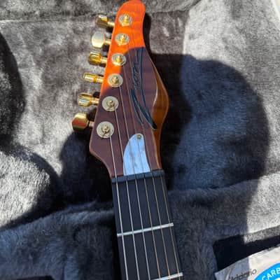 Zion Classic Guitar - Heirloom Redwood Burl glossy image 7