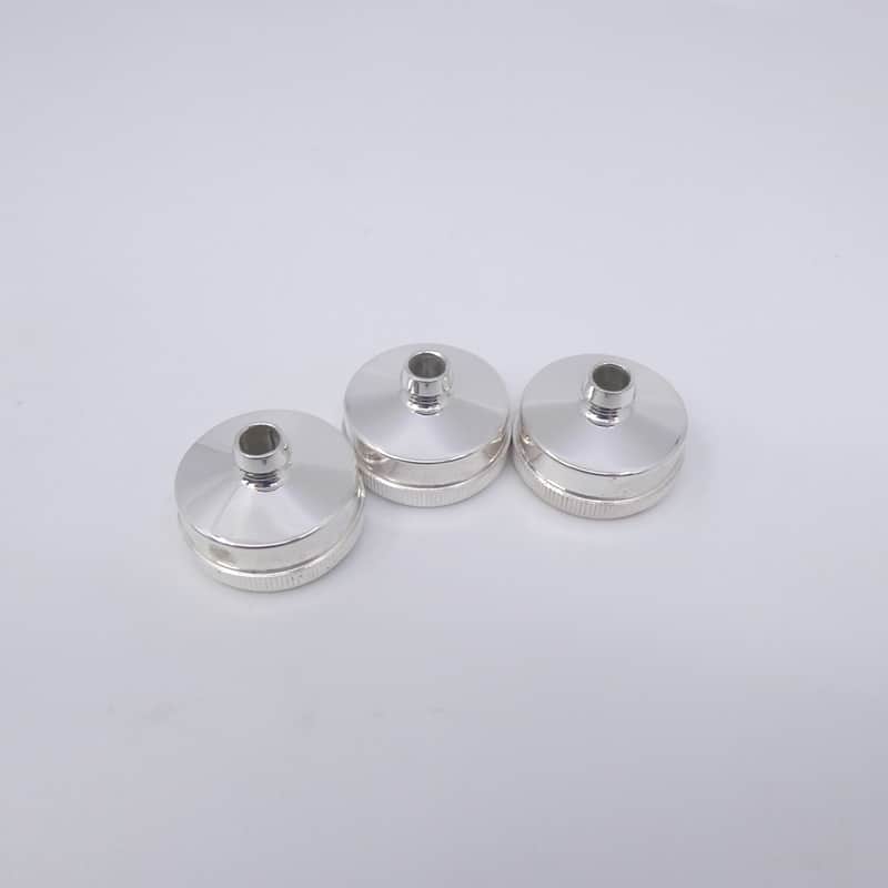 Adams Euphonium Bottom Caps - Silver Plate image 1