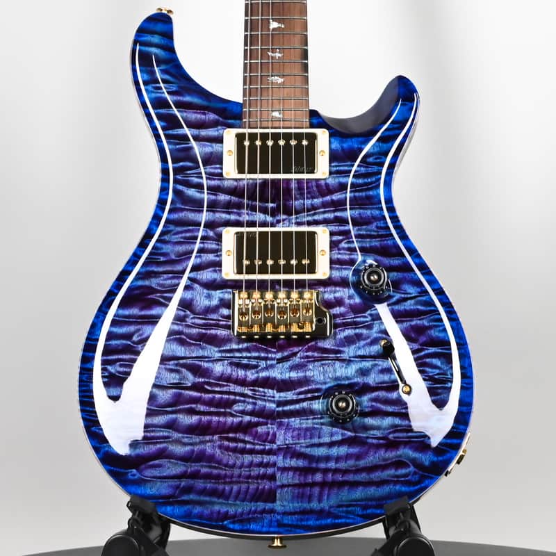 PRS Custom 24 Wood Library w/ 10-Top, Brazilian Rosewood, & 58/15 LT Pickups- Violet Blue Burst 2026 (0423892) image 1